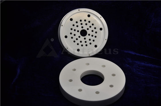 White Or Ivory 99.5% Al2O3 Alumina Ceramic Components 3.6g/Cm3 3.9g/Cm3